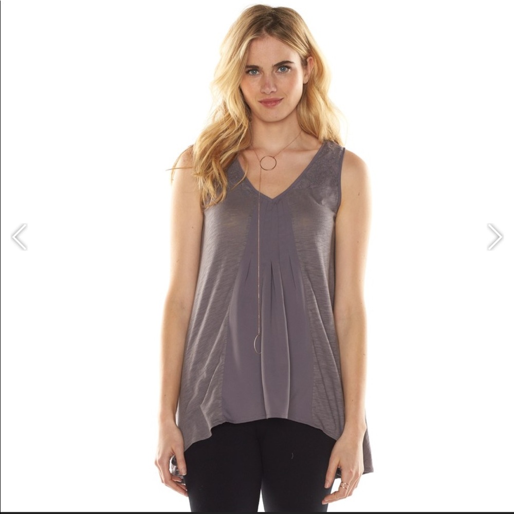 SALE- Lauren Conrad V Neck Tank Tunic
